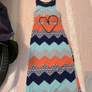 Long Girls Dress with Belt